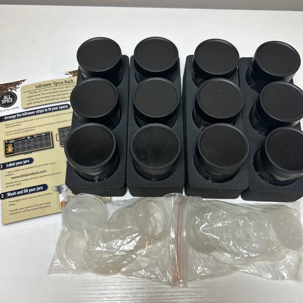 InDrawer Foam Spice Rack Organizer 12‎ 3